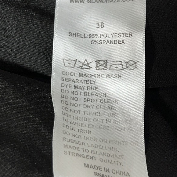 ISLAND‎ HAZE Men's Stretch Black Board Short Swim Trunk Size 38 - Picture 4 of 6